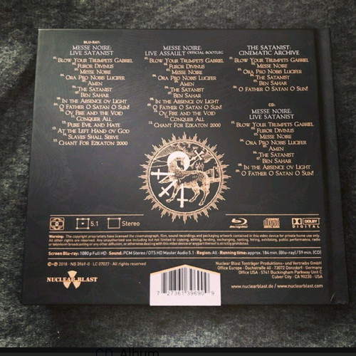 Behemoth Messe Noire CD album Digibook near mint