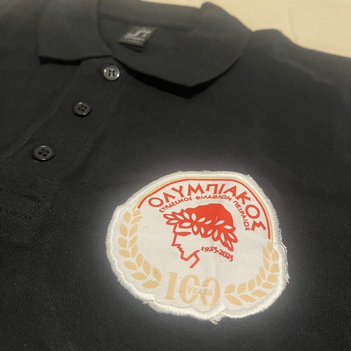 Olympiacos Anniversary Polo Shirt size L, new, authentic