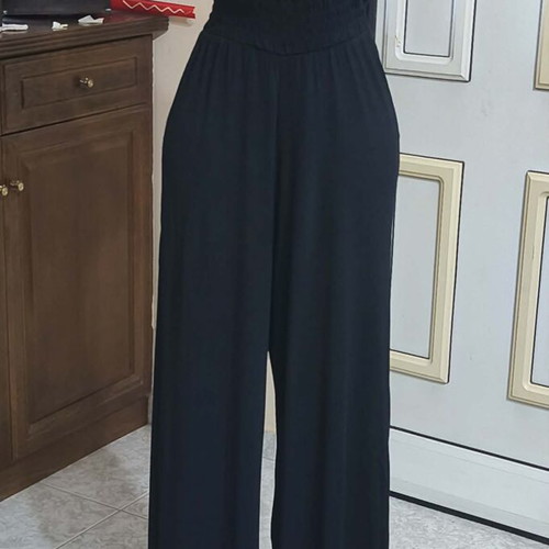 River Island strapless jumpsuit black XS-S like new, viscose
