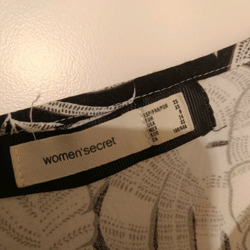Women's Secret one-piece used, black and white, size XS