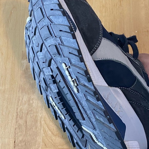 Diadora sneakers used, blue, size 42