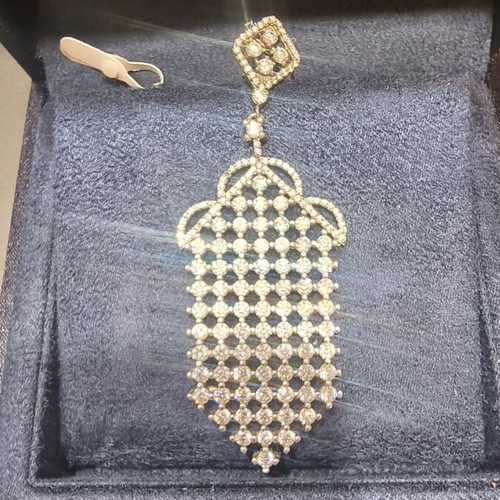 Silver 925 necklace with zircon stones, new