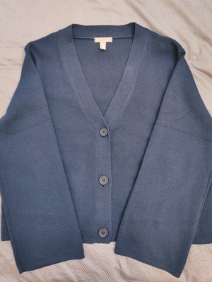 H&M women's cardigan blue like new XS