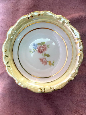 Johann Haviland Bavaria Germany vintage porcelain plates set of 4, 12.5cm, like new