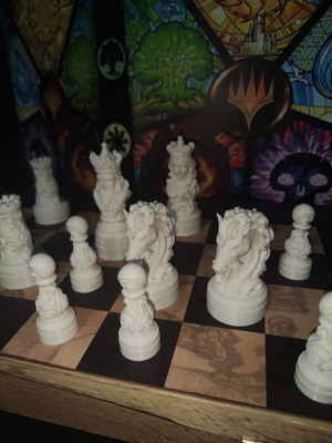 Chess Pawns Clerics new, set of 8 white pieces
