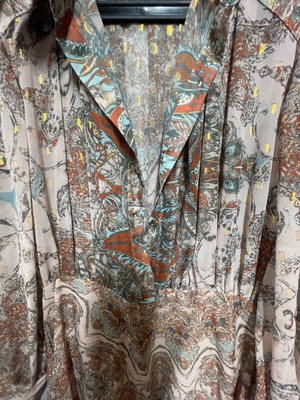 Irene Angelopoulos dress new, size L, white and beige