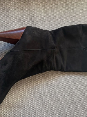 Gianni Del Prete leather suede boots like new black size 39