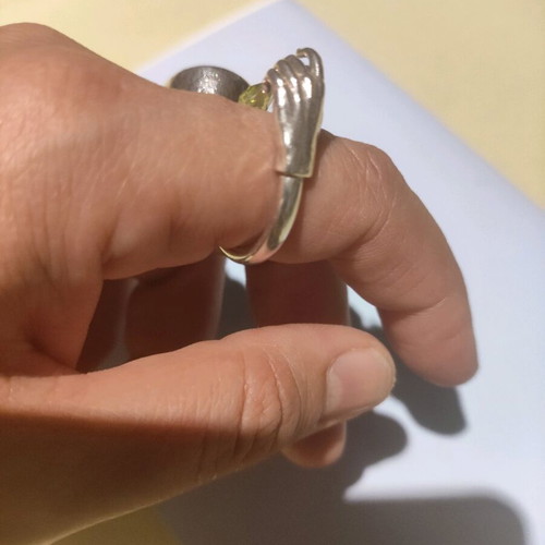 Silver handmade ring like new