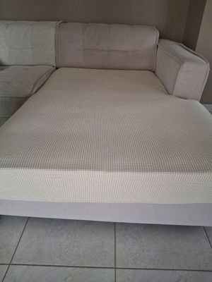 Sofa covers like new, washable and waterproof, 3 single and 1 large L-shaped