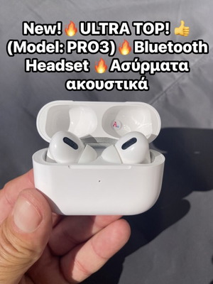 Bluetooth Headset PRO3 Ultra Top new with charging case