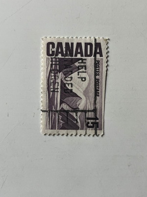 Vintage Canada 1967 Mount Logan Centennial stamp used