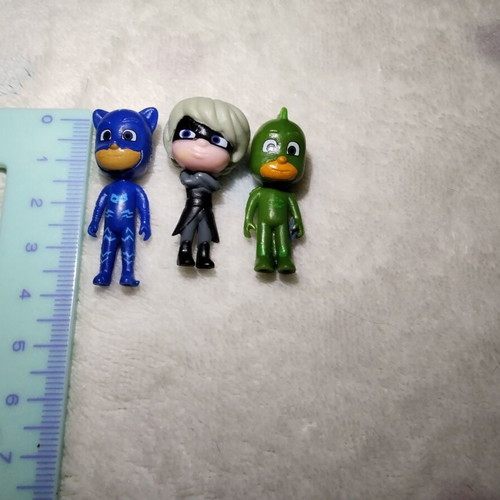 PJ Masks figures set with spinning top like new