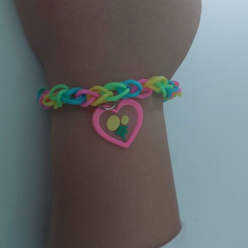 Plexi flexi children's bracelets new, colorful, set of 4