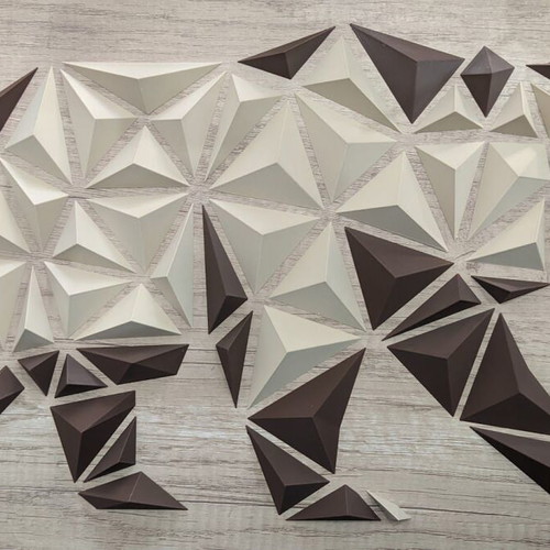 Geometric Bear Wall Art made to order, 1 meter, 3D minimal design