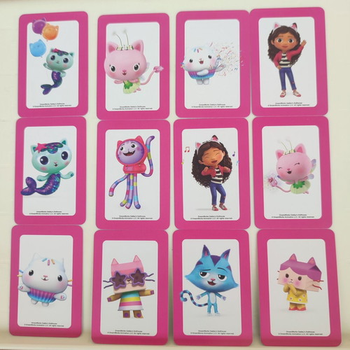 Gabby's Dollhouse Memory Cards new, 48 cards