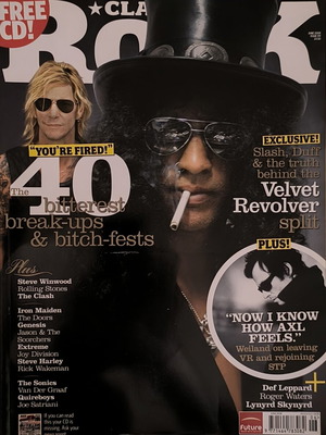 Classic Rock περιοδικό τεύχος 119 Ιούνιος 2008 Slash Duff Mc Kagan σαν καινούργιο