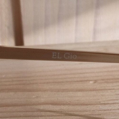 EL Gio sunglasses like new, men's, black and gold
