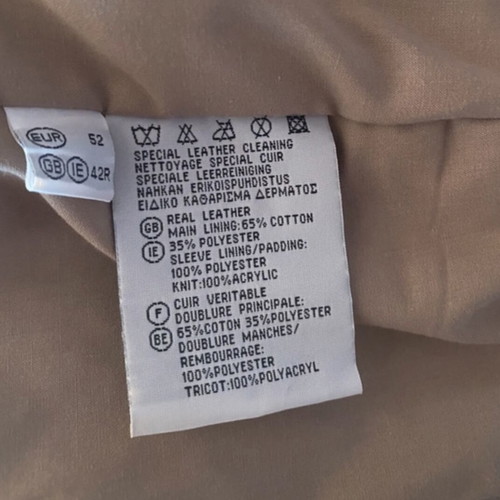 Genuine leather suede jacket men's, like new, brown