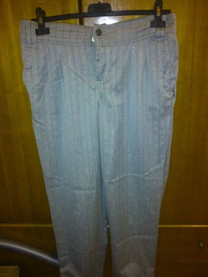 Sradivarius striped fabric pants grey 38/10 new