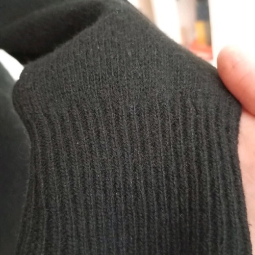 Vintage wool long women's pullover L used, black