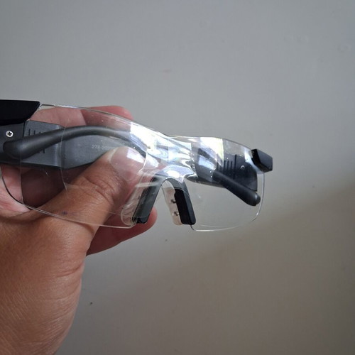 PowerZoom Max magnifying glasses with LED like new, black