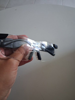 PowerZoom Max magnifying glasses with LED like new, black