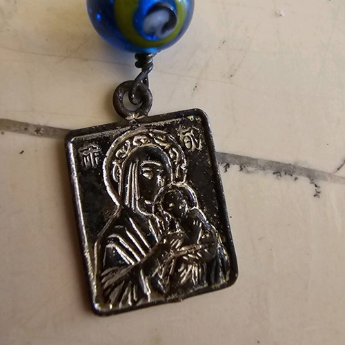 Car hanging religious icon used