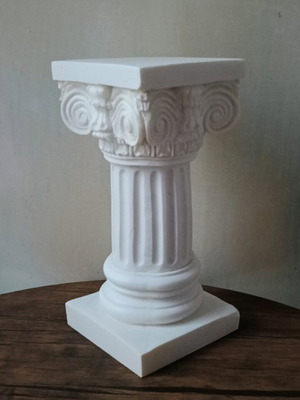 Ionic column used, white alabaster