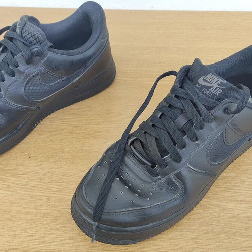 Nike Air Force used black athletic shoes size 42