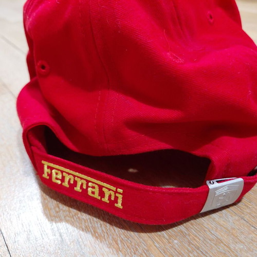 Ferrari Logo Baseball Cap One Size like new, red and yellow