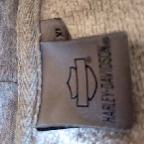 Harley Davidson grey zip-up hoodie XL, authentic