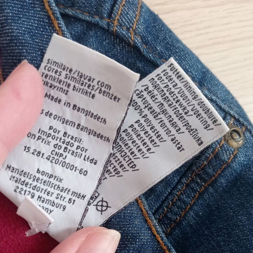 Jeans boot cut pants new with fleece lining blue XL