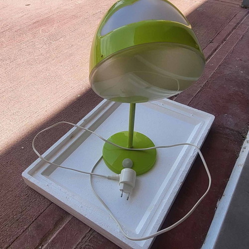 Table lamp for kids room used, light green from IKEA