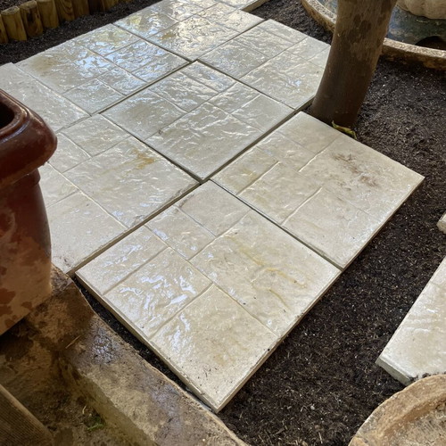 White 40x40 Pavement Tiles new, pack of 30