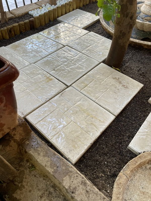White 40x40 Pavement Tiles new, pack of 30