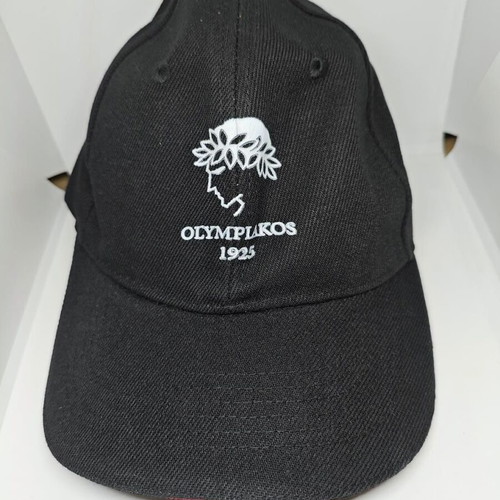 Olympiakos cap black with embroidered logo like new