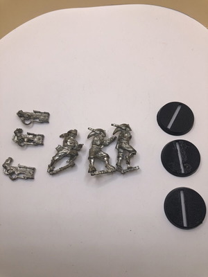 GW Warhammer 40K Tau Pathfinders vintage unpainted, like new, set of 3