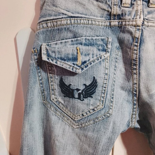 Jeans like new, slim fit, blue