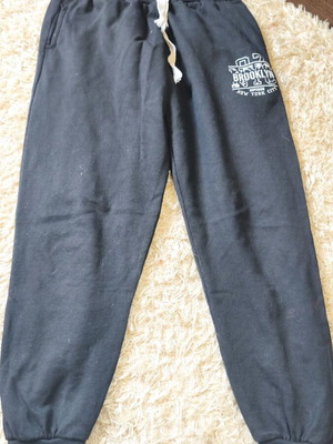 Brooks cotton tracksuit used, black and blue, size S