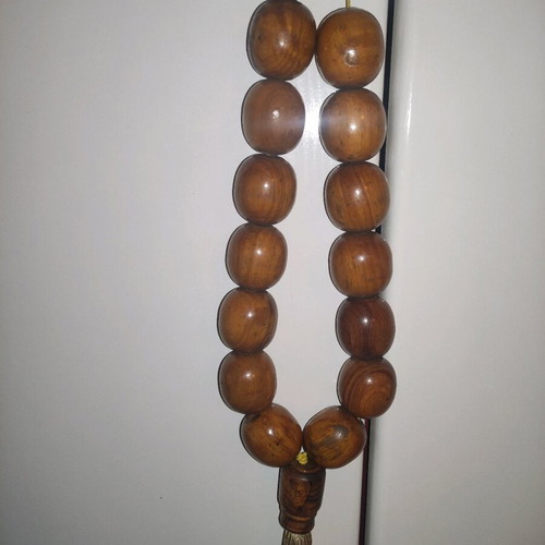 Wooden worry beads large new length 50cm