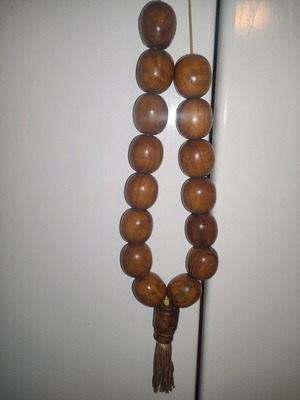 Wooden worry beads large new length 50cm