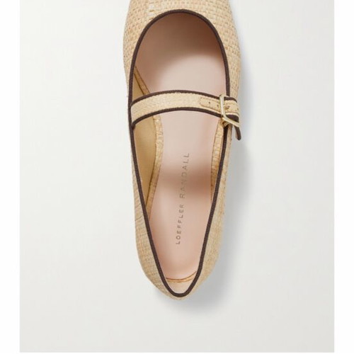 Mary Jane Loeffler Randall ballet flats size 40 like new, beige