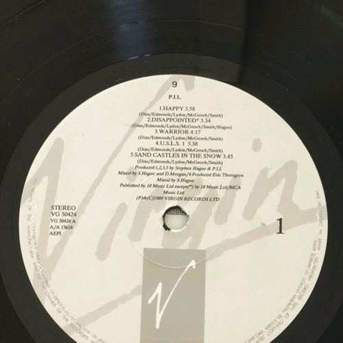 P.I.L 9 vinyl record used without cover