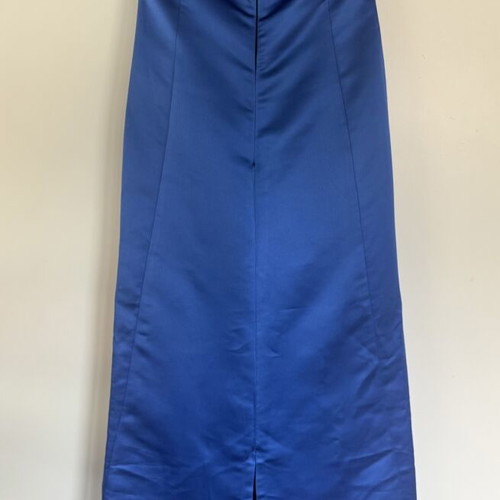 Philemon Haute Couture Satin Long Dress like new, blue, size S