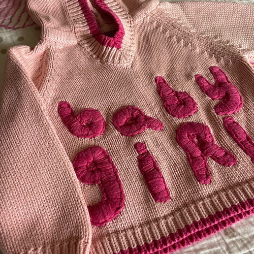 Fue Follet knitted baby girl hoodie like new