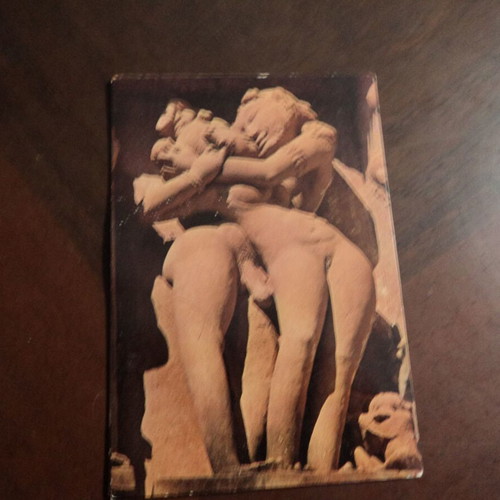 Erotic cards used, set of 5 from Indian erotic temple