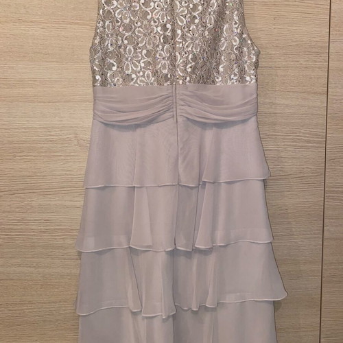 R&M Richards Women’s Silver Lace Dress like new, size M