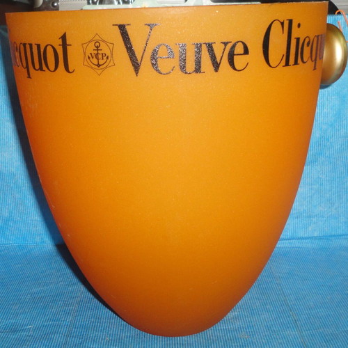 Veuve Clicquot Champagne Bucket like new, iconic orange design