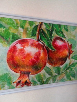 Painting pastel 25×33 cm new