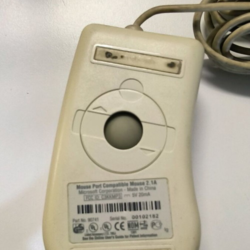Microsoft Mouse 2.0 model 2.1A used, fully functional, PS/2